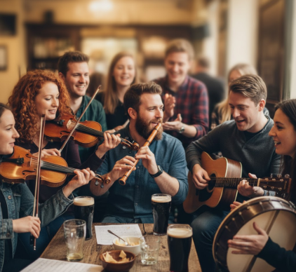 The Community Spirit of an Irish Pub Session